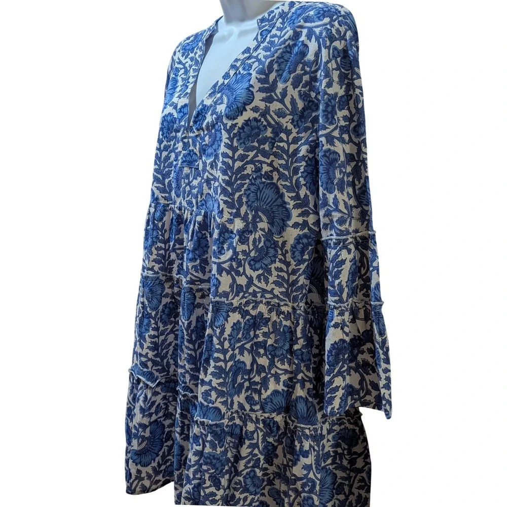 Gingy Rye Dress Blue Lagoon From The Fennerton Collection Babydoll‎ Dress Size L